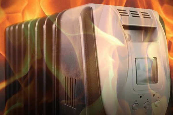 Обратная сторона обогревателя