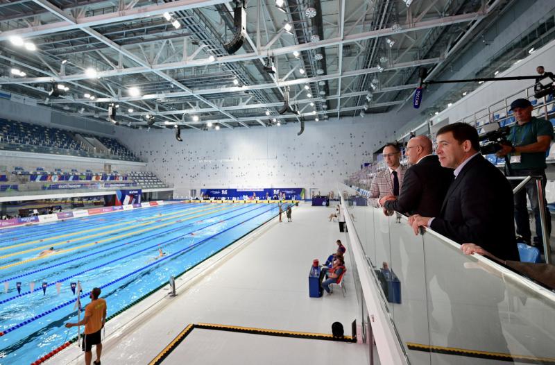 Дмитрий Чернышенко и Евгений Куйвашев оценили потенциал объектов фестиваля университетского спорта для работы в режиме наследия