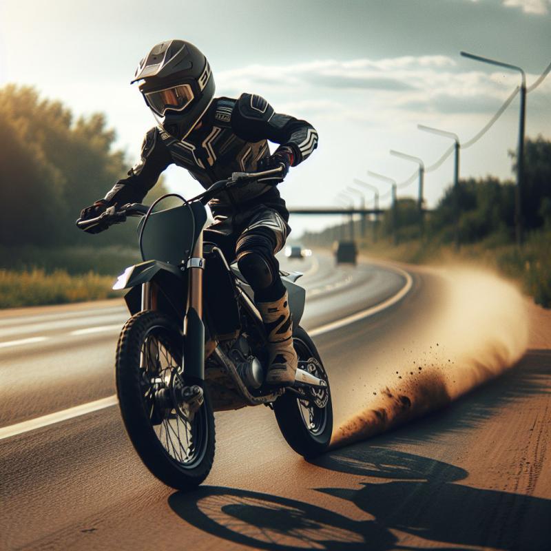 Питбайк на дороге полный отрыв?